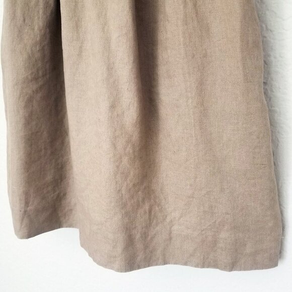 Black Halo 100% Linen Bustier Sweetheart Pleated Front Mini Dress Size 2 No Belt - Picture 12 of 15